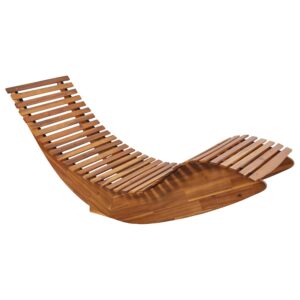 wohnli-moebel-suche-800001907567-1 SONNENLIEGE mit Kissen Blau Brescia Premium Holz Garten & Outdoor > Gartenmöbel > Gartenliegen Braun
