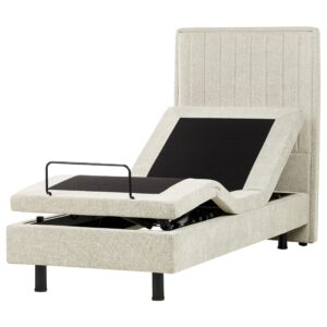 wohnli-moebel-suche-800001907971 Wohnli Möbelsuche - BETT verstellbar 80/200 cm Stoff Beige Castellan
