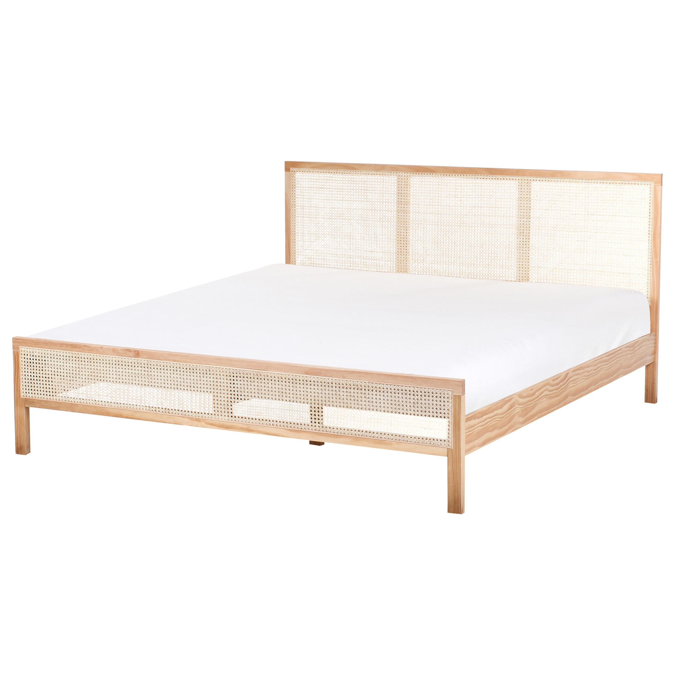 wohnli-moebel-suche-800001908000 Wohnli Möbelsuche - BETT mit Lattenrost 180/200 cm Kiefernholz Hellbraun Salernas