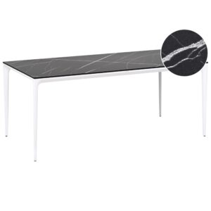 Wohnli Möbelsuche - GARTENTISCH 180/90 cm Marmor Optik Schwarzer Marmor Sovareto