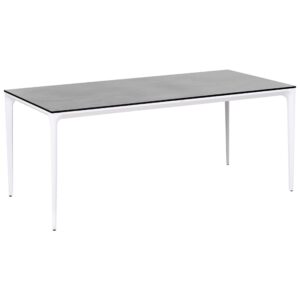 wohnli-moebel-suche-800001908009-1 GARTENTISCH 180/90 cm Steinoptik Dunkelgrau Sovareto Kunststoff Beliani Möbel > Tische > Esstische Grau