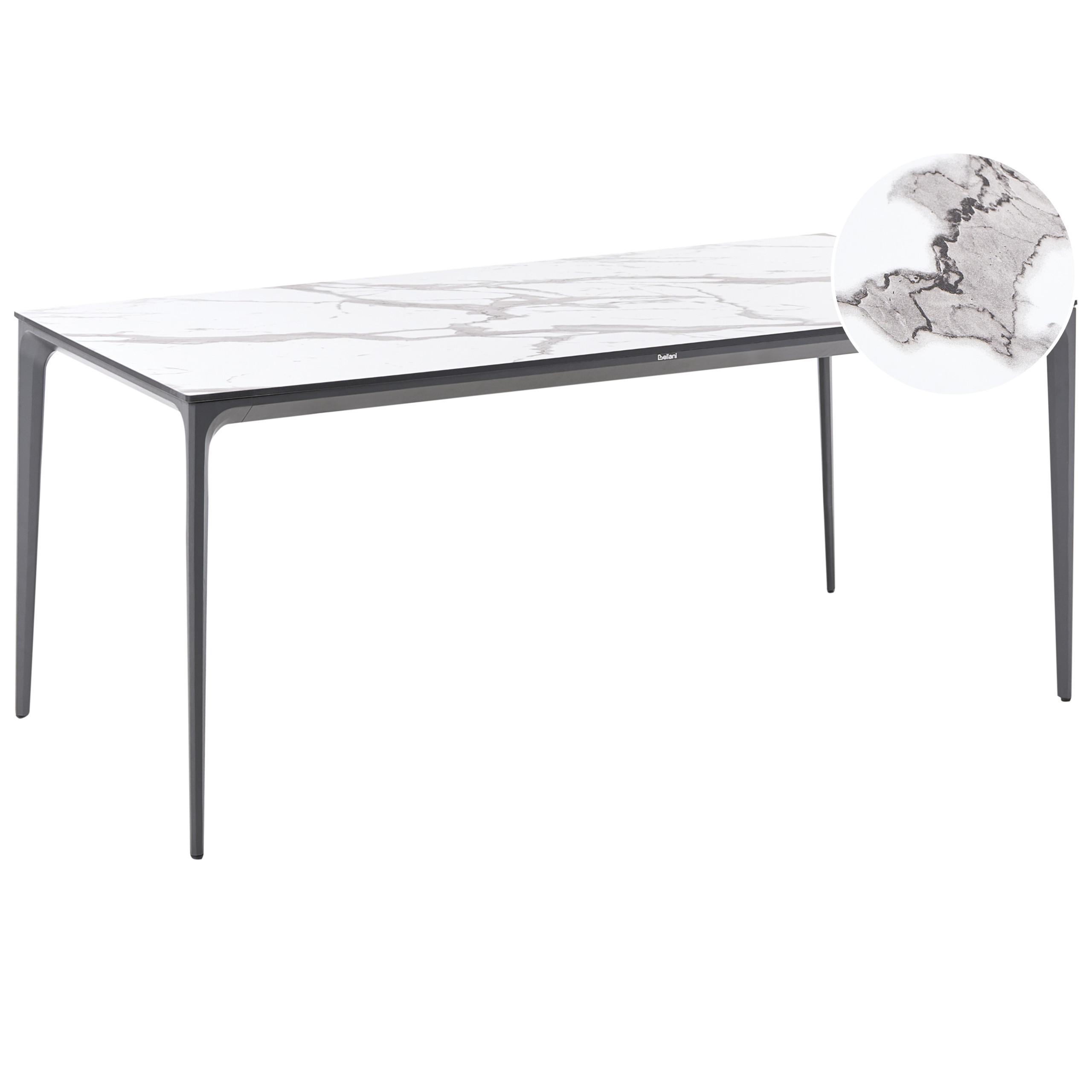 wohnli-moebel-suche-800001908013 Wohnli Möbelsuche - GARTENTISCH 180/90 cm Marmor Optik Weißer Marmor Sovareto