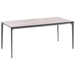 wohnli-moebel-suche-800001908015-1 GARTENTISCH 180/90 cm Holzoptik Hellgrau Sovareto Kunststoff Beliani Möbel > Tische > Esstische Grau