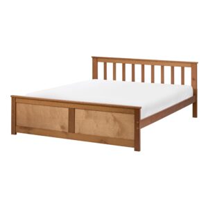 wohnli-moebel-suche-800001908077 Wohnli Möbelsuche - BETT mit Lattenrost 120/200 cm Kiefernholz Braun Olendon