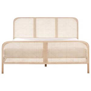 wohnli-moebel-suche-800001908087-1 BETT mit Lattenrost 180/200 cm Kiefernholz Hellbraun Gonfaron Holz Beliani Möbel > Betten Braun