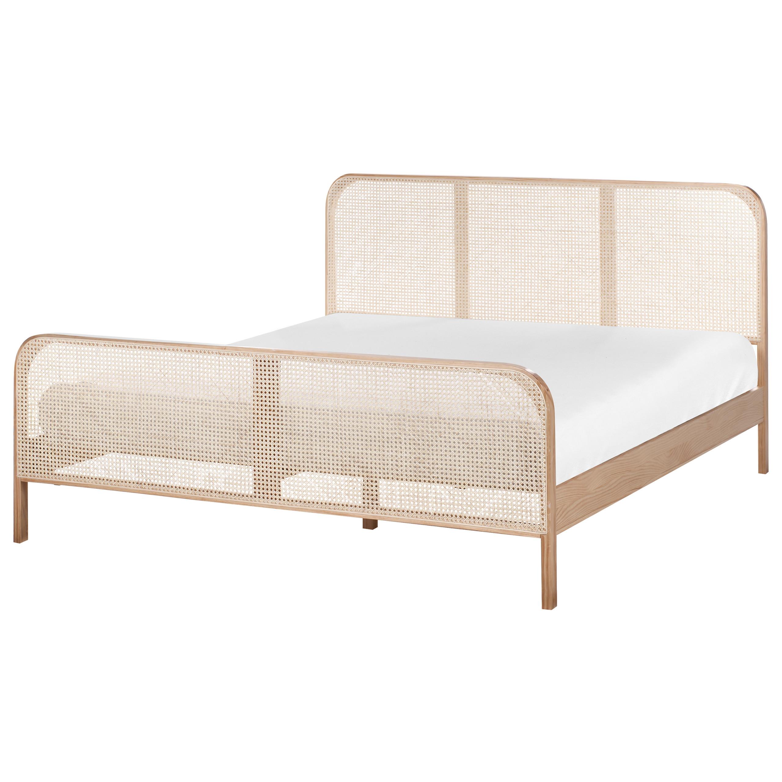 wohnli-moebel-suche-800001908087 Wohnli Möbelsuche - BETT mit Lattenrost 180/200 cm Kiefernholz Hellbraun Gonfaron