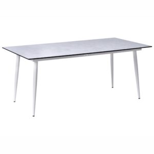 Wohnli Möbelsuche - GARTENTISCH 180/90 cm Steinoptik Hellgrau Tolentino