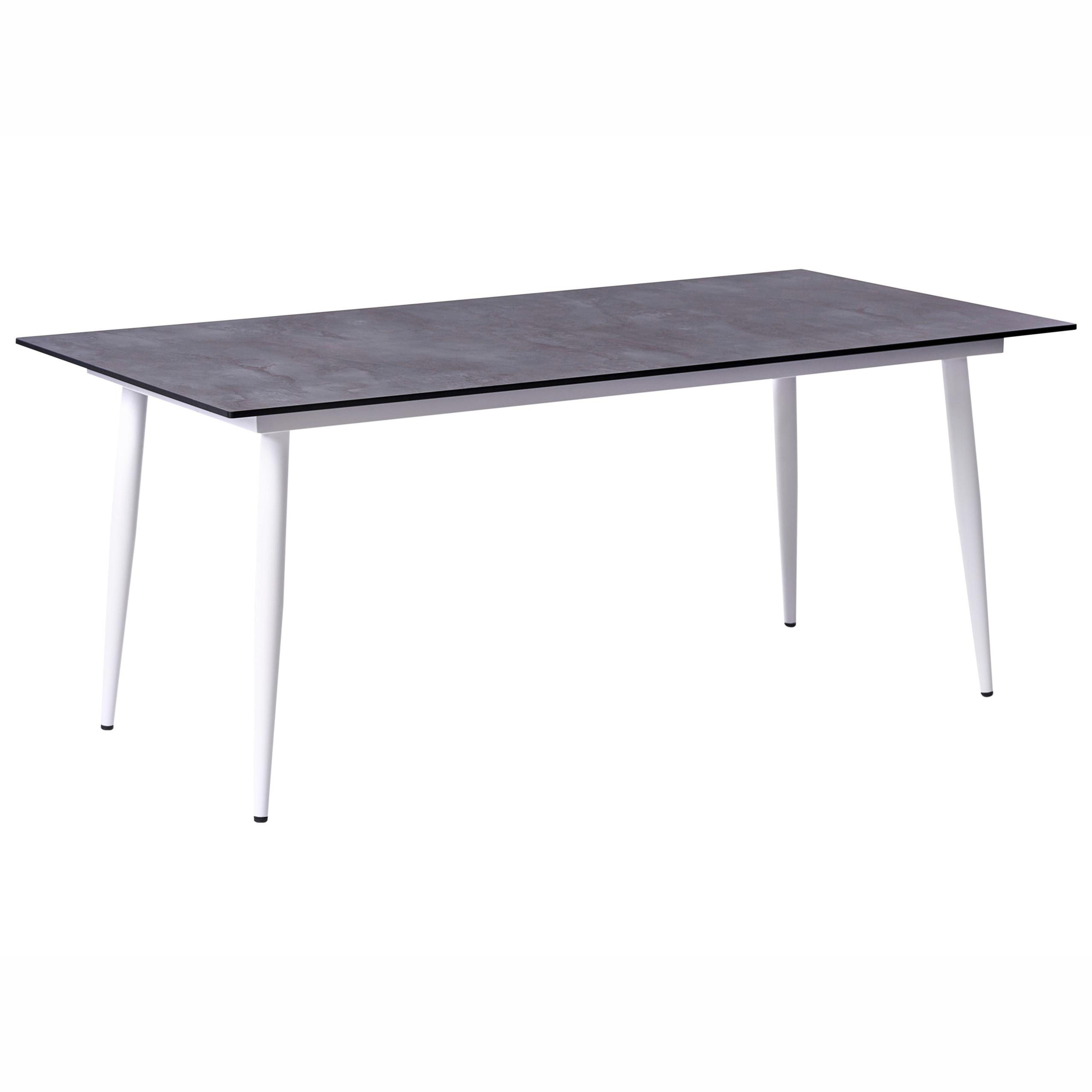 wohnli-moebel-suche-800001908175 Wohnli Möbelsuche - GARTENTISCH 180/90 cm Steinoptik Grau Tolentino