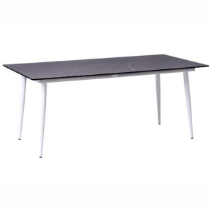 wohnli-moebel-suche-800001908178 Wohnli Möbelsuche - GARTENTISCH 180/90 cm Marmor Optik Grauer Marmor Tolentino