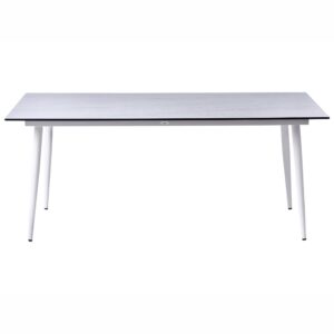 wohnli-moebel-suche-800001908183-1 GARTENTISCH 180/90 cm Steinoptik Travertinoptik Tolentino Kunststoff Beliani Möbel > Tische > Esstische Beige