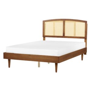 wohnli-moebel-suche-800001908222 Wohnli Möbelsuche - BETT mit Lattenrost 140/200 cm Gummibaumholz Braun Varzy