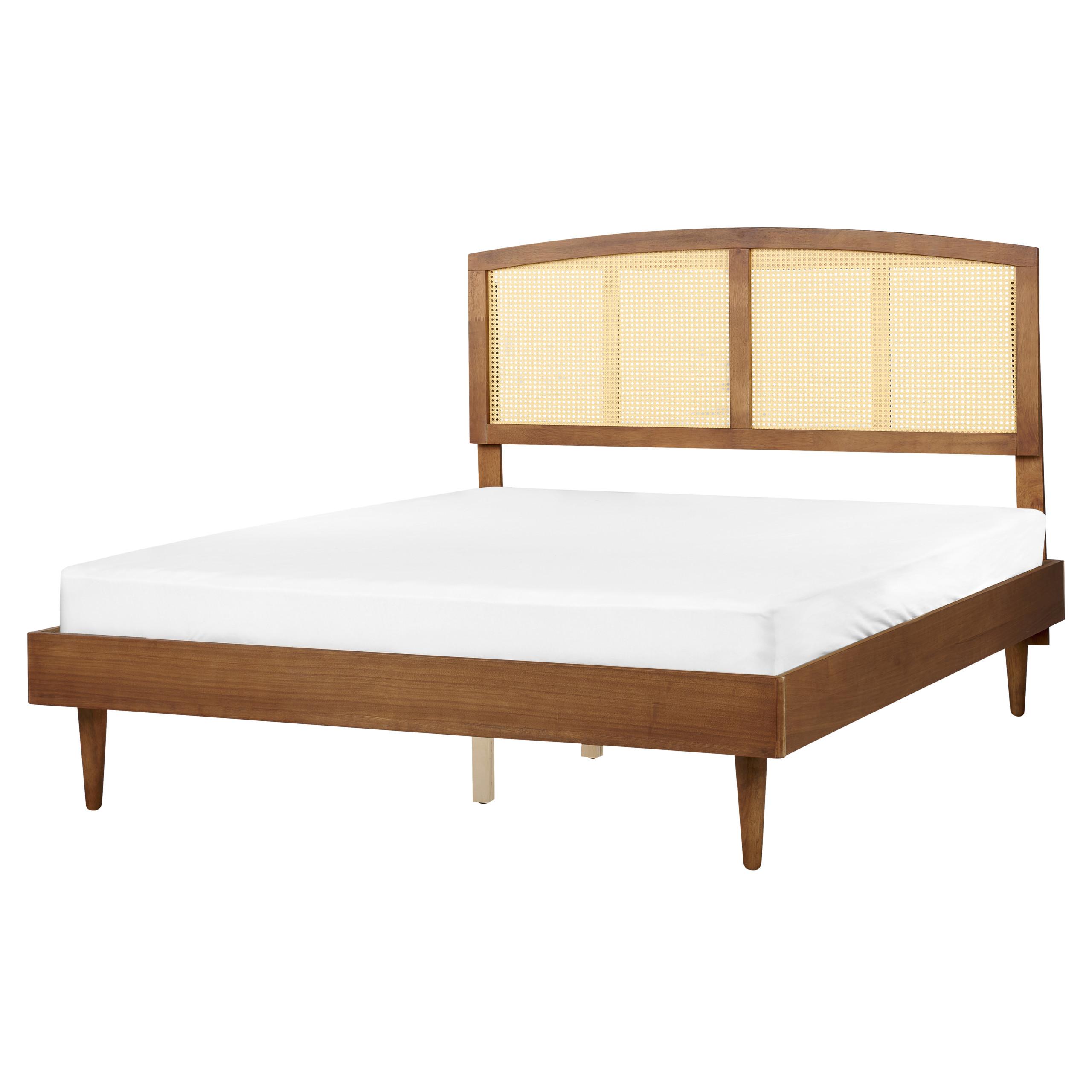 wohnli-moebel-suche-800001908225 Wohnli Möbelsuche - BETT mit Lattenrost 160/200 cm Gummibaumholz Braun Varzy