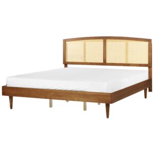 wohnli-moebel-suche-800001908227 Wohnli Möbelsuche - BETT mit Lattenrost 180/200 cm Gummibaumholz Braun Varzy