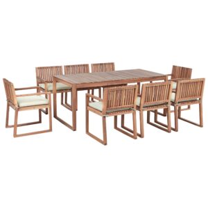 wohnli-moebel-suche-800001908259 Wohnli Möbelsuche - GARTENMÖBEL-SET 8-Sitzer Hellgrün zertifiziertes Akazienholz Sassari Premium