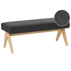 wohnli-moebel-suche-800001908286 Wohnli Möbelsuche - POLSTERBANK Bouclé Schwarz/Hellbraun Tamre