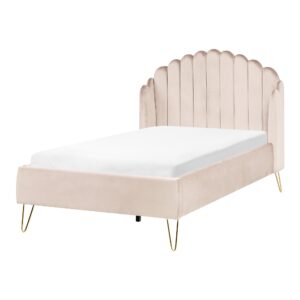 wohnli-moebel-suche-800001908428 Wohnli Möbelsuche - BETT mit Lattenrost 120/200 cm Stoff Hellbeige Ambillou