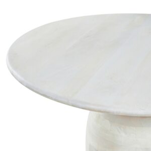 ESSTISCH Weiß 110/110 cm Mangoholz Murtle Holz Beliani Möbel > Tische > Esstische Weiß
