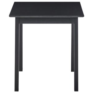 ESSTISCH Schwarz 75/75 cm Kiefernholz Veritas Holz Beliani Möbel > Tische > Esstische Schwarz