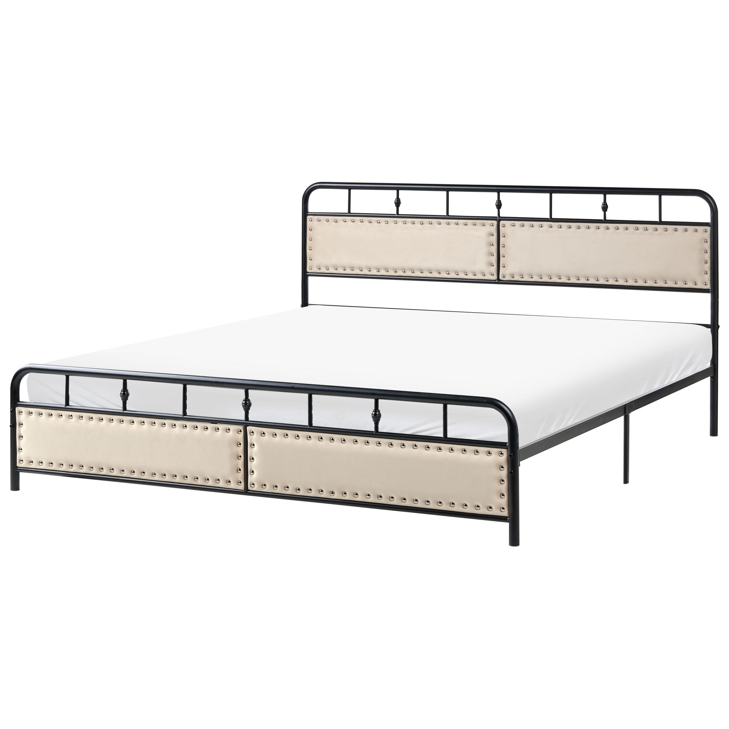 wohnli-moebel-suche-800001908755 Wohnli Möbelsuche - BETT mit Lattenrost 180/200 cm Eisen Schwarz Breuillet