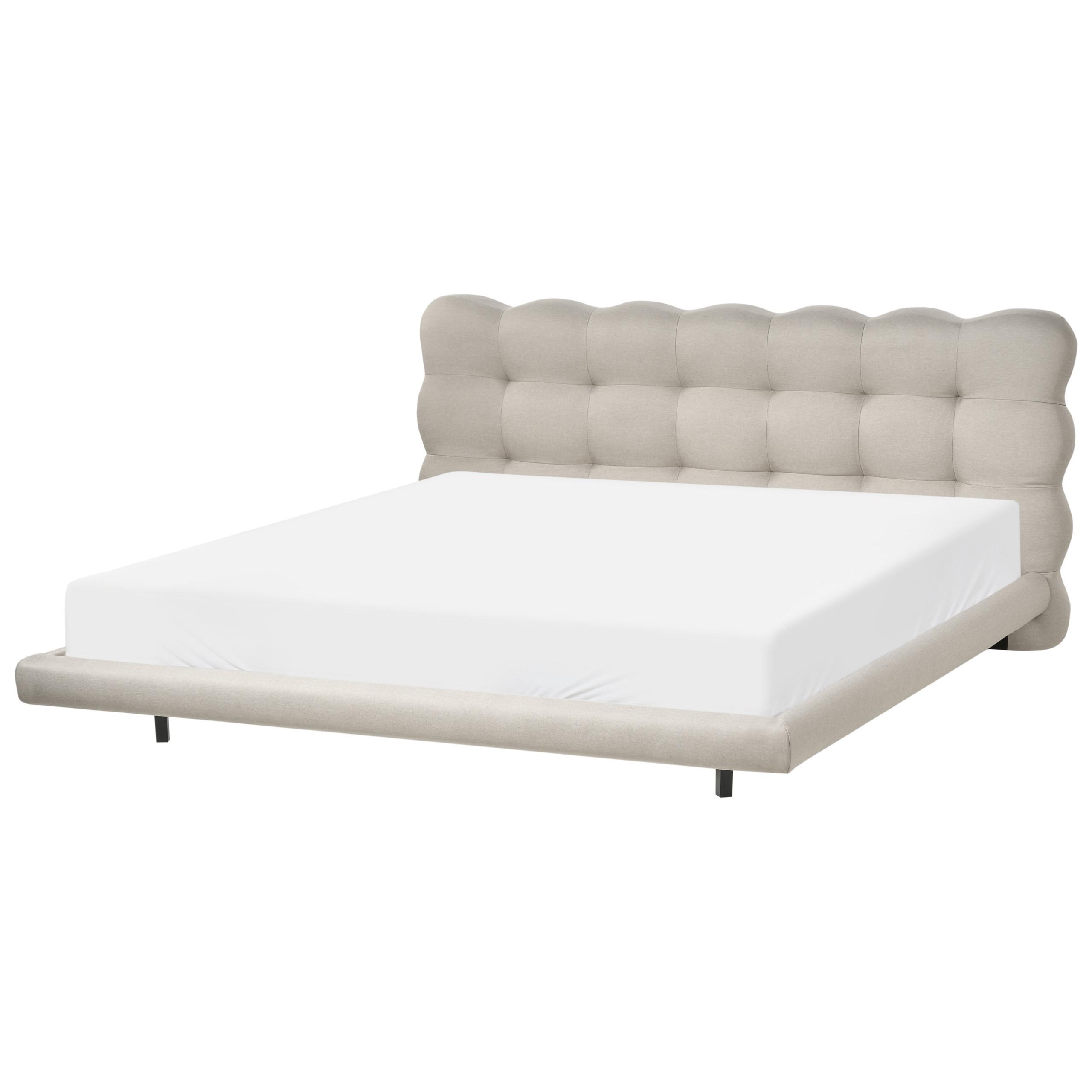 wohnli-moebel-suche-800001908832 Wohnli Möbelsuche - BETT mit Lattenrost 180/200 cm Stoff Beige Soulisse