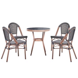 wohnli-moebel-suche-800001908992 Wohnli Möbelsuche - GARTENMÖBEL-SET 4-Sitzer Grau Polyrattan Rifreddo