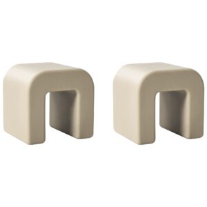 Wohnli Möbelsuche - BEISTELLTISCH 2er-Set Olivgrün Beige