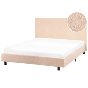 wohnli-moebel-suche-800001909106 Wohnli Möbelsuche - BETT mit Lattenrost 120/200 cm Bouclé Cremeweiß Albi