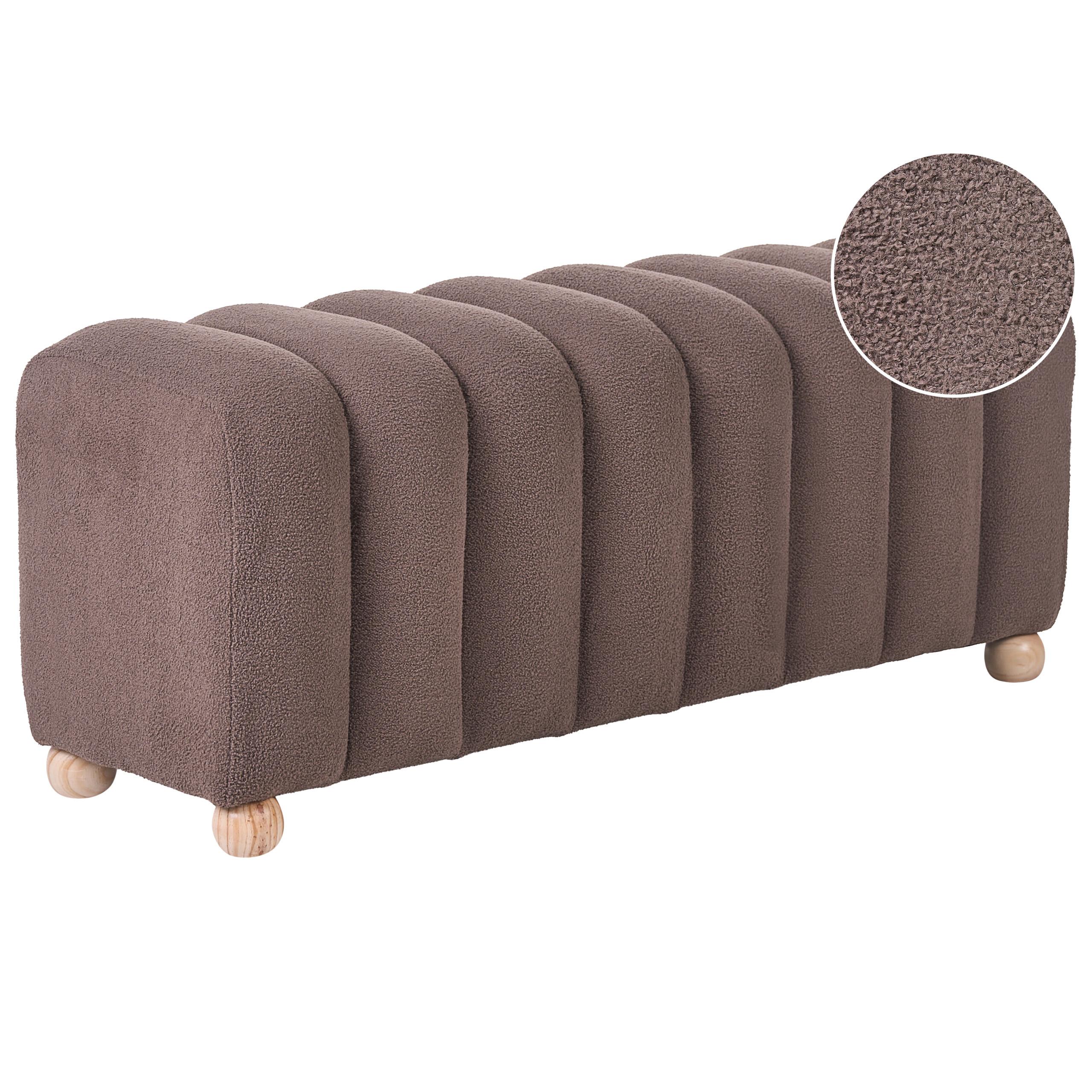 wohnli-moebel-suche-800001909114 Wohnli Möbelsuche - POLSTERBANK Bouclé Braun Idyllwild