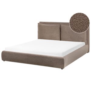 wohnli-moebel-suche-800001909240 Wohnli Möbelsuche - BETT mit Lattenrost 160/200 cm Bouclé Braun Bajonna