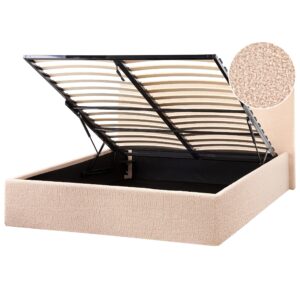 wohnli-moebel-suche-800001909385 Wohnli Möbelsuche - BETT mit Stauraum 120/200 cm Bouclé Beige Orbey