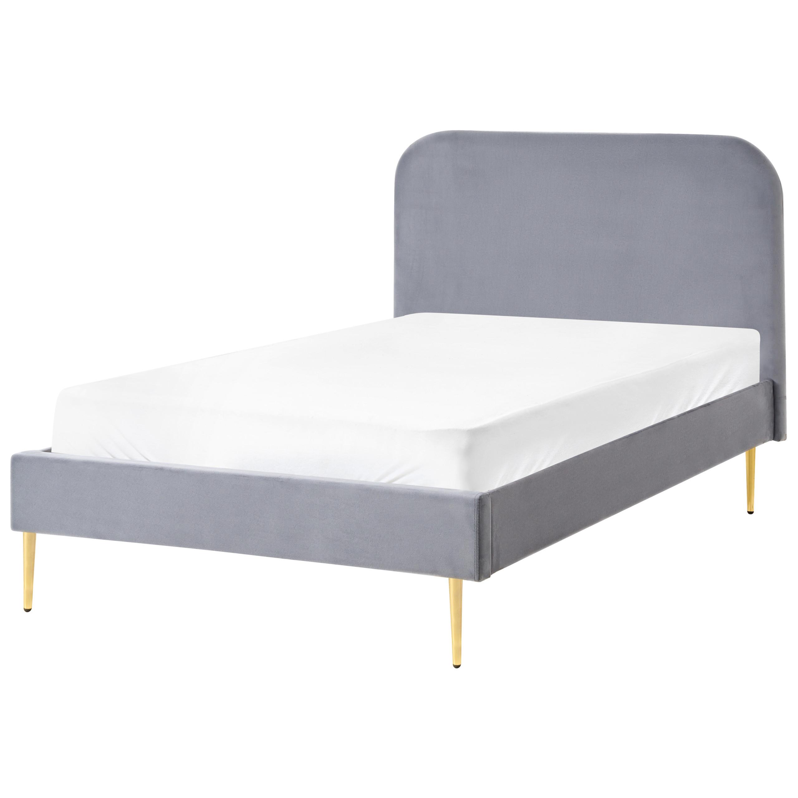 wohnli-moebel-suche-800001909402 Wohnli Möbelsuche - BETT mit Lattenrost 120/200 cm Samtstoff Grau Flayat