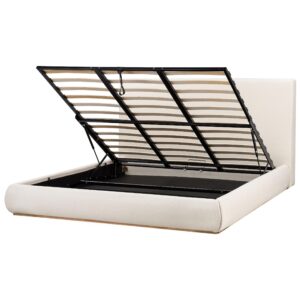 wohnli-moebel-suche-800001909617 Wohnli Möbelsuche - BETT mit Stauraum 180/200 cm Stoff Hellbeige Campagne