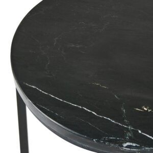 BEISTELLTISCH Marmor Schwarz Tyrell Keramik Beliani Möbel > Tische > Beistelltische Schwarz