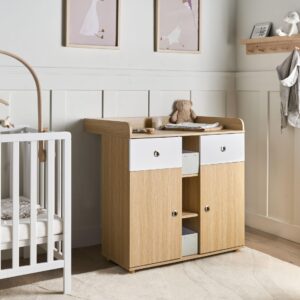 wohnli-moebel-suche-800001909672-1 WICKELKOMMODE DELISLE Hellbraun Holzwerkstoff Beliani Möbel > Kommoden & Schubladenschränke > Kommoden Braun
