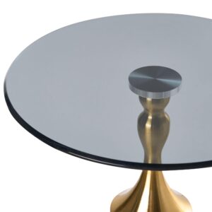 wohnli-moebel-suche-800001909749-1 BEISTELLTISCH Sicherheitsglas Grauer Marmor Carter Metall Beliani Möbel > Tische > Beistelltische Grau