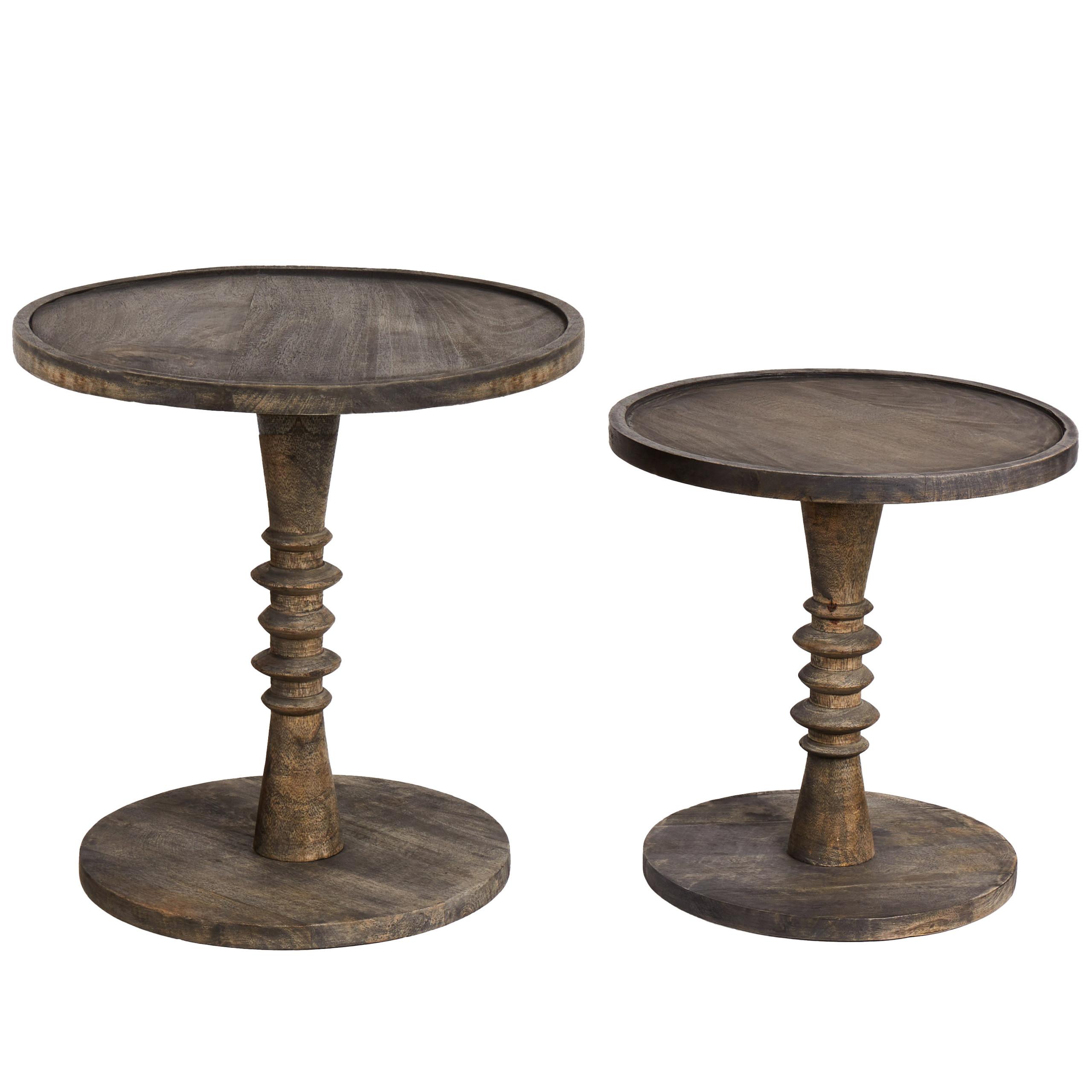 wohnli-moebel-suche-800001909761 Wohnli Möbelsuche - BEISTELLTISCH 2er-Set Mangoholz Dunkelbraun