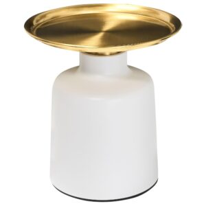 wohnli-moebel-suche-800001909767 Wohnli Möbelsuche - BEISTELLTISCH Metall Weiß/Gold Dove