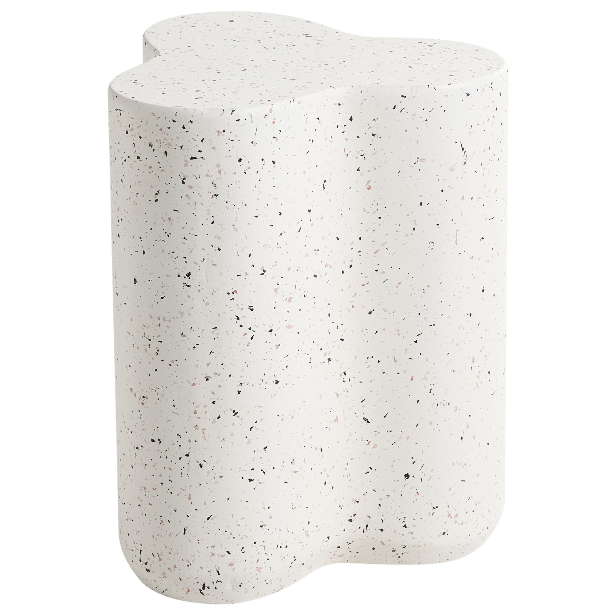 wohnli-moebel-suche-800001909778 Wohnli Möbelsuche - BEISTELLTISCH 32/37 cm Terrazzo Optik Cremeweiß Tellaro