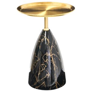 Wohnli Möbelsuche - BEISTELLTISCH Metall Marmor Optik/Gold Storm