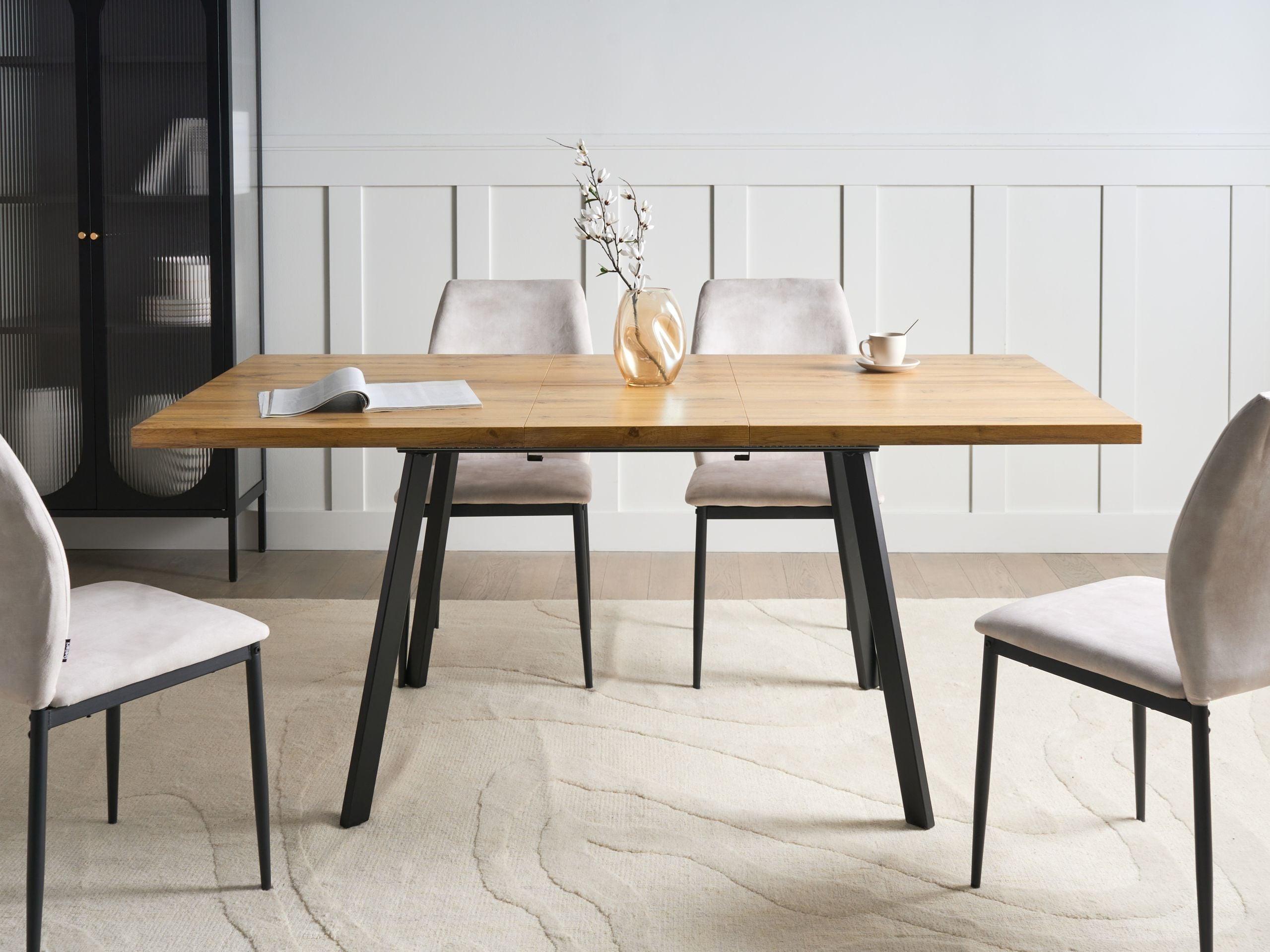 ESSTISCH ausziehbar Braun 140/180/90 cm Harlow Holzwerkstoff Beliani Möbel > Tische > Esstische Braun
