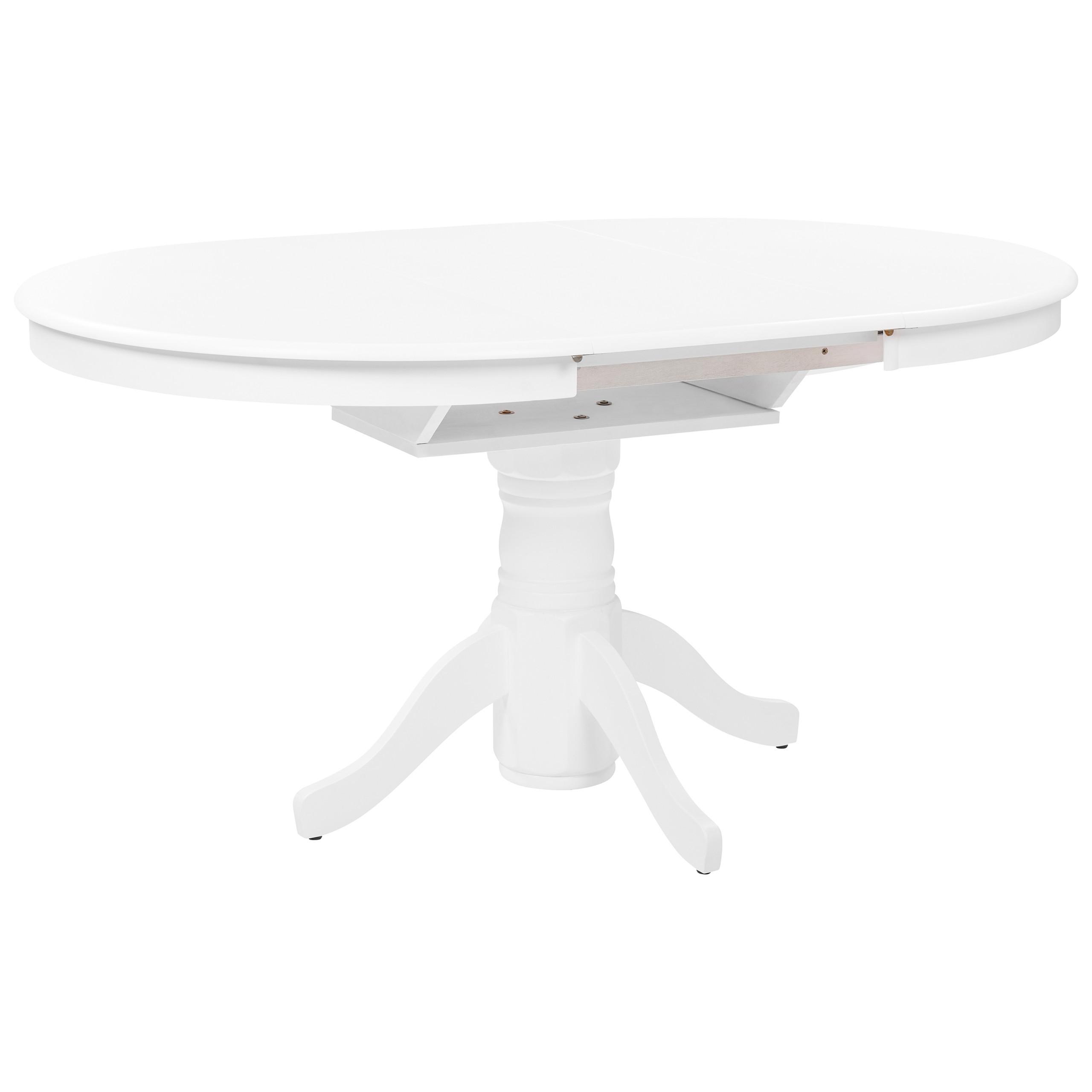 Wohnli Möbelsuche - ESSTISCH ausziehbar Weiß 106-150/106 cm Akron