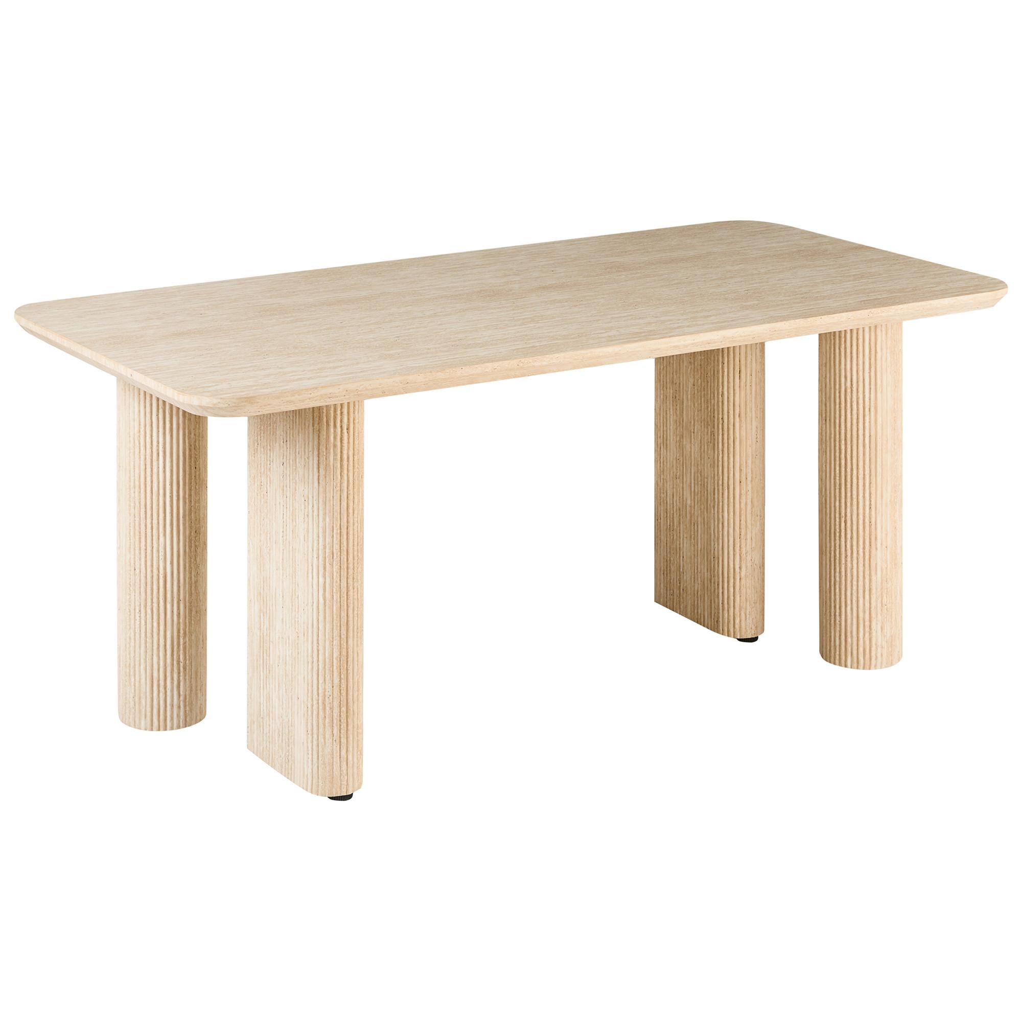 Wohnli Möbelsuche - ESSTISCH Travertinoptik 180/90 cm Barroy
