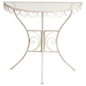 wohnli-moebel-suche-800001909863-1 BISTROTISCH 80/36 cm Metall Hellbeige Juina Metall Beliani Möbel > Tische > Esstische Beige