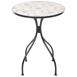 BISTROTISCH 60/60 cm Metall Schwarz Carona Metall Beliani Möbel > Tische > Esstische Weiß