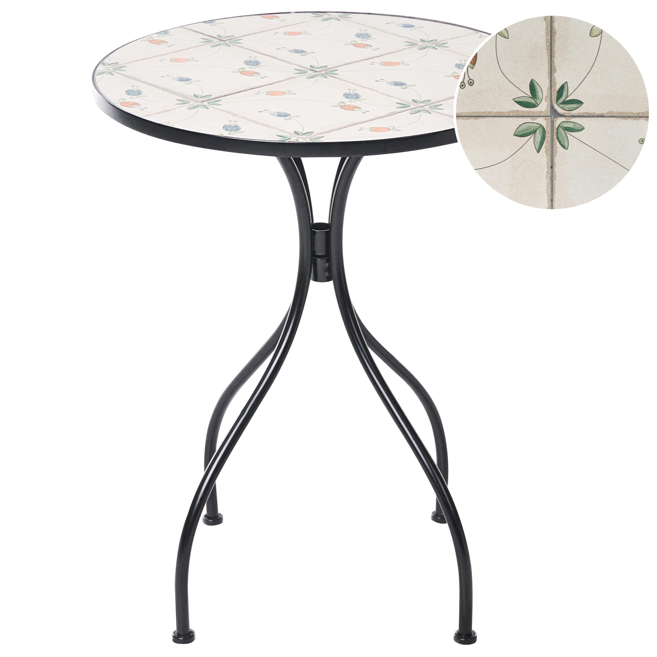 Wohnli Möbelsuche - BISTROTISCH 60/60 cm Metall Schwarz Carona