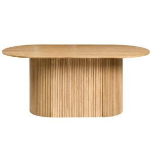 wohnli-moebel-suche-800001909866-1 ESSTISCH Helle Eiche 90/180 cm Lunnin Holzwerkstoff Beliani Möbel > Tische > Esstische Braun