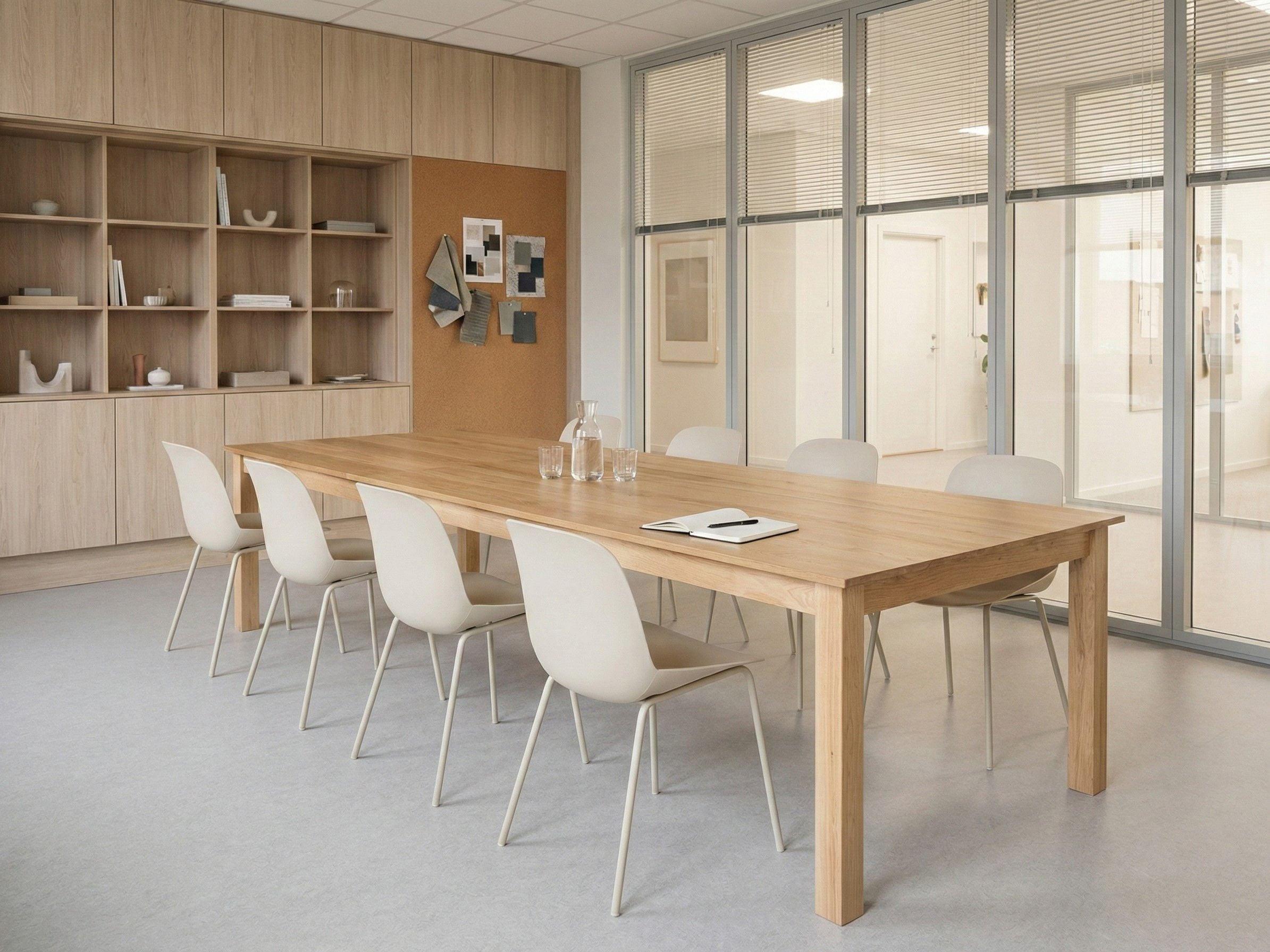 KONFERENZTISCH Ausziehbar 100/180-280 cm Helle Esche Madura Holzwerkstoff Beliani Möbel > Tische > Esstische Braun