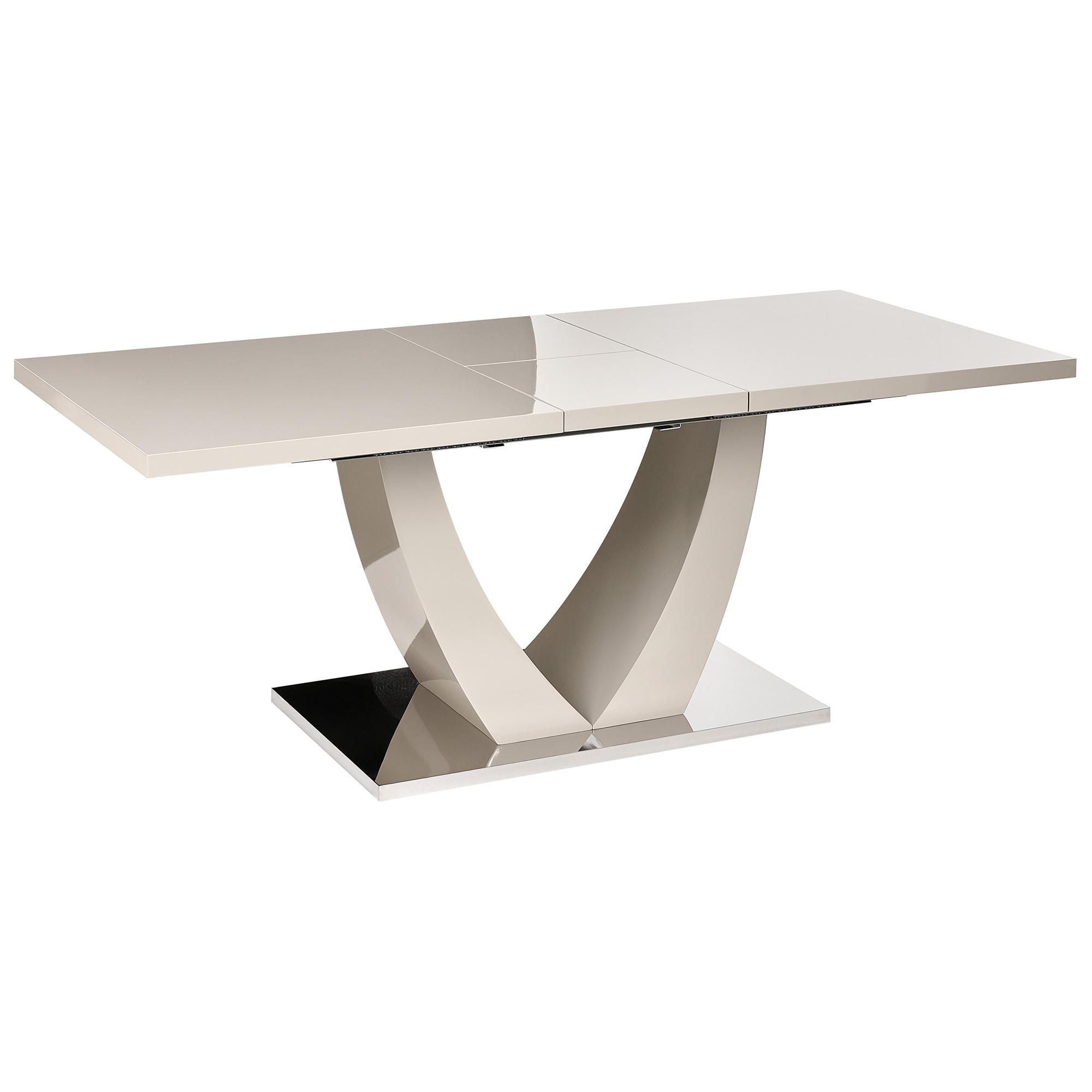 Wohnli Möbelsuche - ESSTISCH ausziehbar Hellbeige 160-200/90 cm Merran