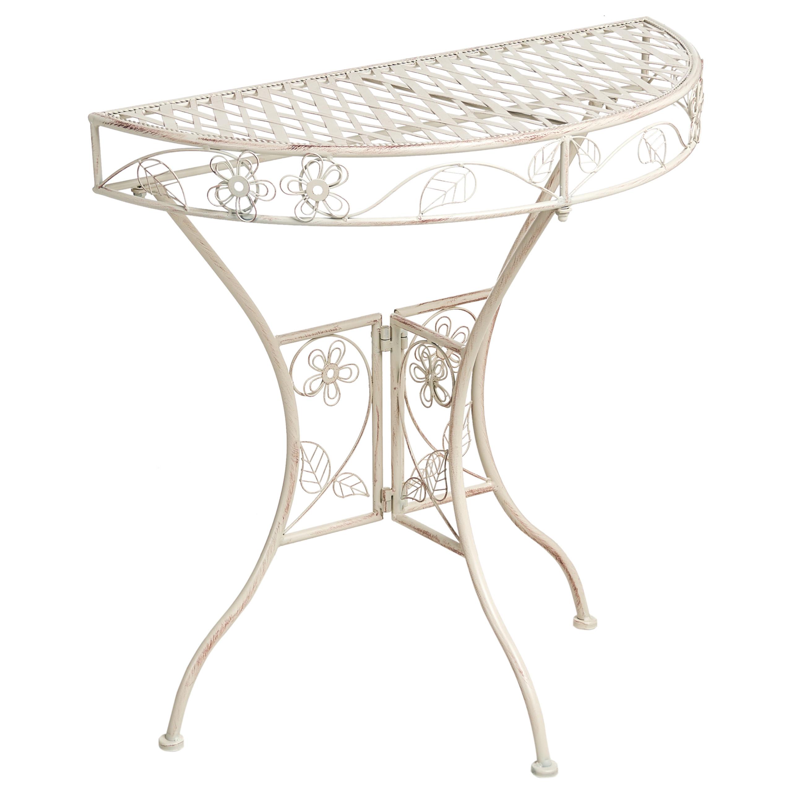 Wohnli Möbelsuche - BISTROTISCH 80/36 cm Metall Hellbeige Yaviza