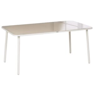 wohnli-moebel-suche-800001909875 Wohnli Möbelsuche - GARTENTISCH 160/90 cm Metall Hellbeige Caravino